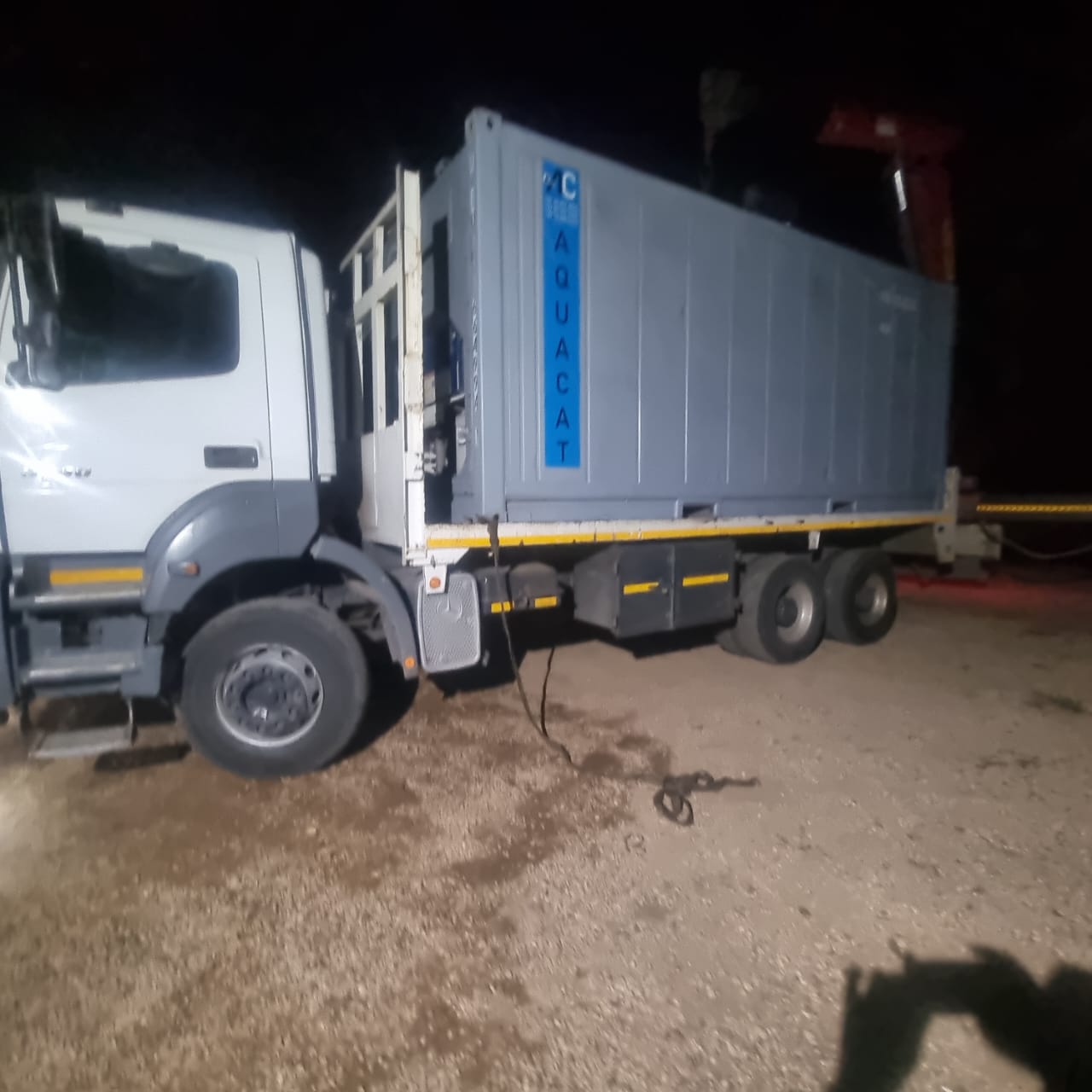 AquaCat reefer loaded for delivery across Western Cape