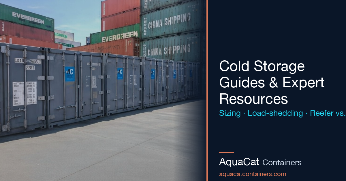Og Containers Keeping Your Cold Chain Alive During Load Shedding | AquaCat Containers